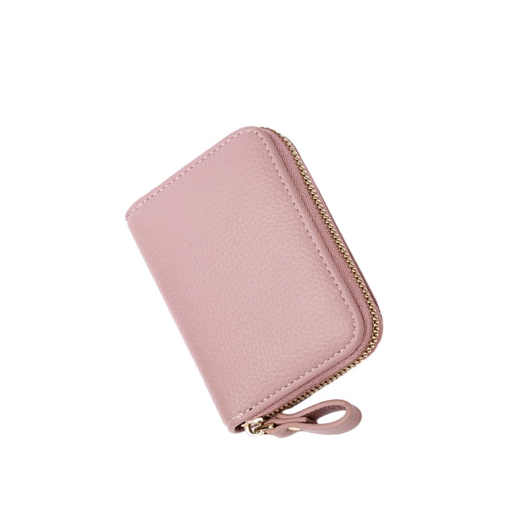 Women Wallet Polyester Lining Zipper Rectangular Cash Compartment Photo Pocket Purse Notecase Birthday Gift with Lanyard