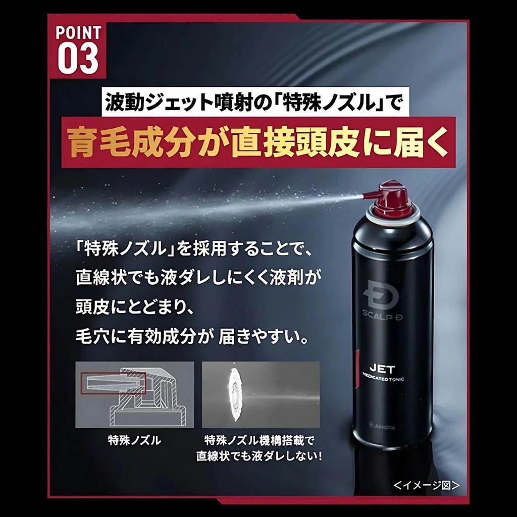Scalp D Hair Growth Medicated Hair Growth Tonic for Prevents Hair Made in 180ml Tonic, Men, Loss, Japan, Quasi-drug,