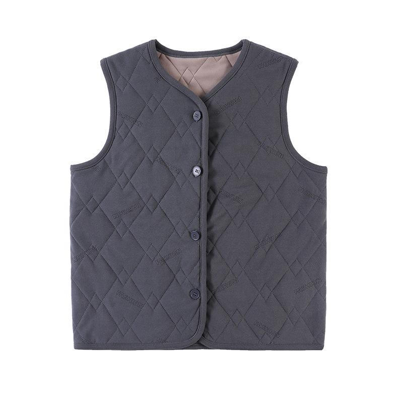 Children's Warm Liner Vest: Thickened Sleeveless Jacket for Autumn/Winter
