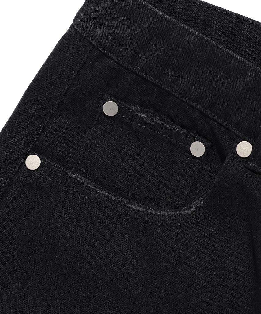 NICEGHOSTCLUB Layered Washed Jeans_Black(Ng2Efud111A)