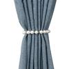 Confezione da 2 Fermacravatta per Tende con Perle, Moderni Fermacravatte Decorativi per Tende con Cordino