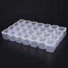 Sale Clear Plastic 28 Slots Adjustable Jewelry Storage Box Case Organizer Bead