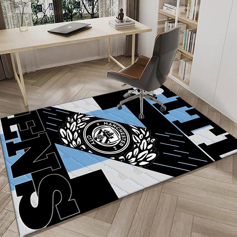 City Football Club Printed Area Rug for Office, Chair Rug, Decorative Carpet Floor Mat, Large Size Fan gifts Christmas gifts