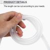 RATCHROLL 1 Pcs Silicone Vacuum Tube Hose High Temperature 3.3FT 3/16" 5mm ID 2.5mm