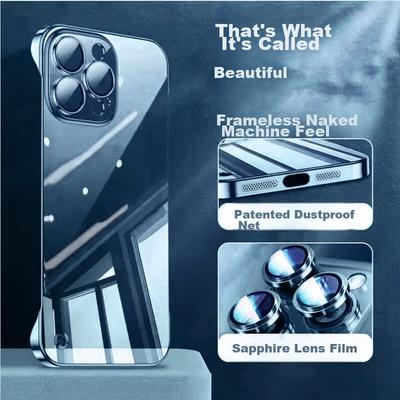 With Built-In Camera Lens Protector IPhone 12 Case, Borderless with Full Lens Protection, Ultra-Thin, And Shatterproof Case for IPhone 12