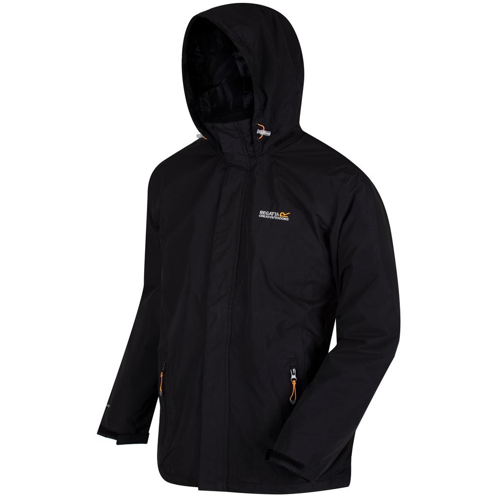 Regatta Great Outdoors Mens Outdoor Classic Matt Hooded Waterproof Jacket