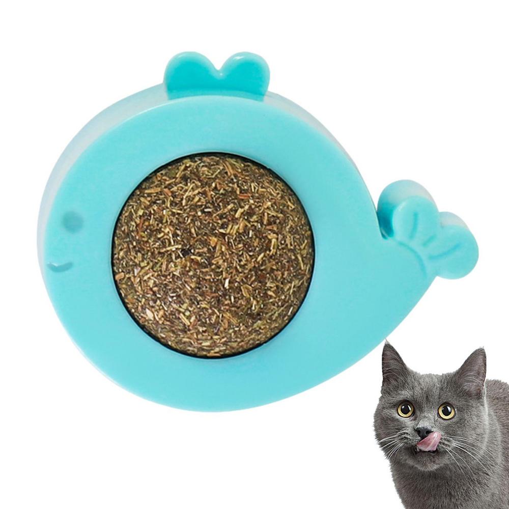 

Catnip Balls For Cats Wall Cat Lick Chew Toy Cat Nip Balls Safe Healthy Kitten Chew Toy For Cat Teeth Cleaning Biting Licking світло-синій колір