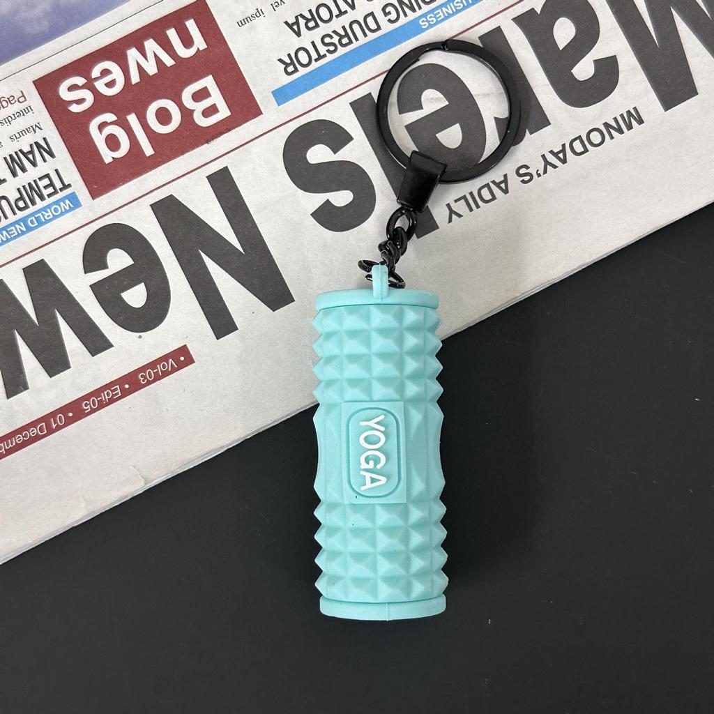 Fitness Series Gummi-Schlüsselanhänger: Hantel- & Kurzhantel-Anhänger für Geschenke