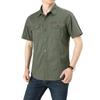 Sommer Herren Baumwollhemden Übergröße Werkzeug Kurzarm Poloshirt T-Shirt Business Casual Loose Atmungsaktiv Absorbieren Schweiß