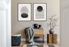 Picture posters In a frame 53x73cm Diptych Set of 2 pictures Abstract Boho P2066