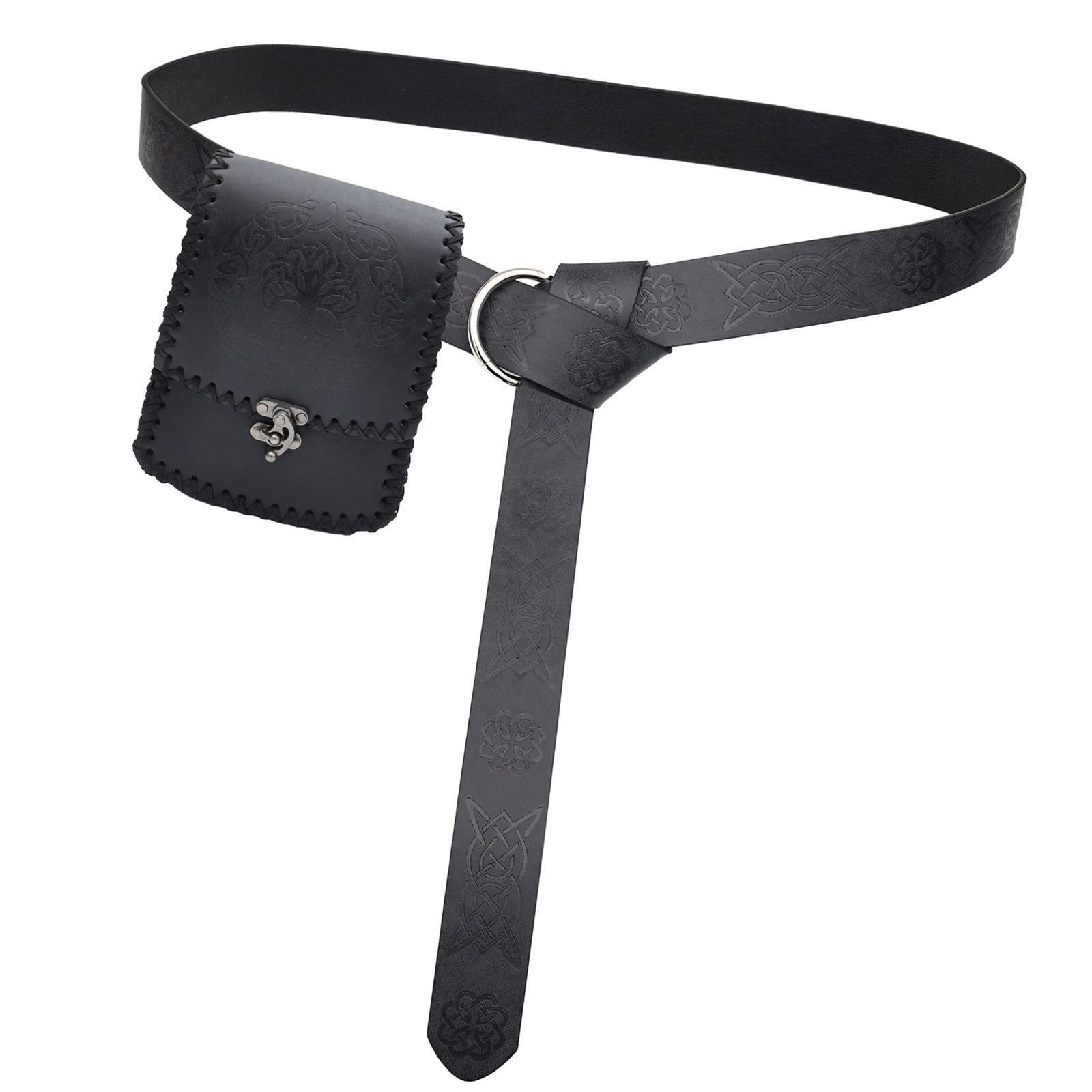 Средневековый поясной ремень Винтажный косплей Рельефный ремень для мужчин Косплей-реквизит Поясной ремень для фотосессий и сцены T4
