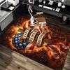 1pc Faith Family Freedom Heart Carpet Rug for Bedroom Living Room Decor Sofa Home Game Area Rug Non-slip Floor Mat. D722018