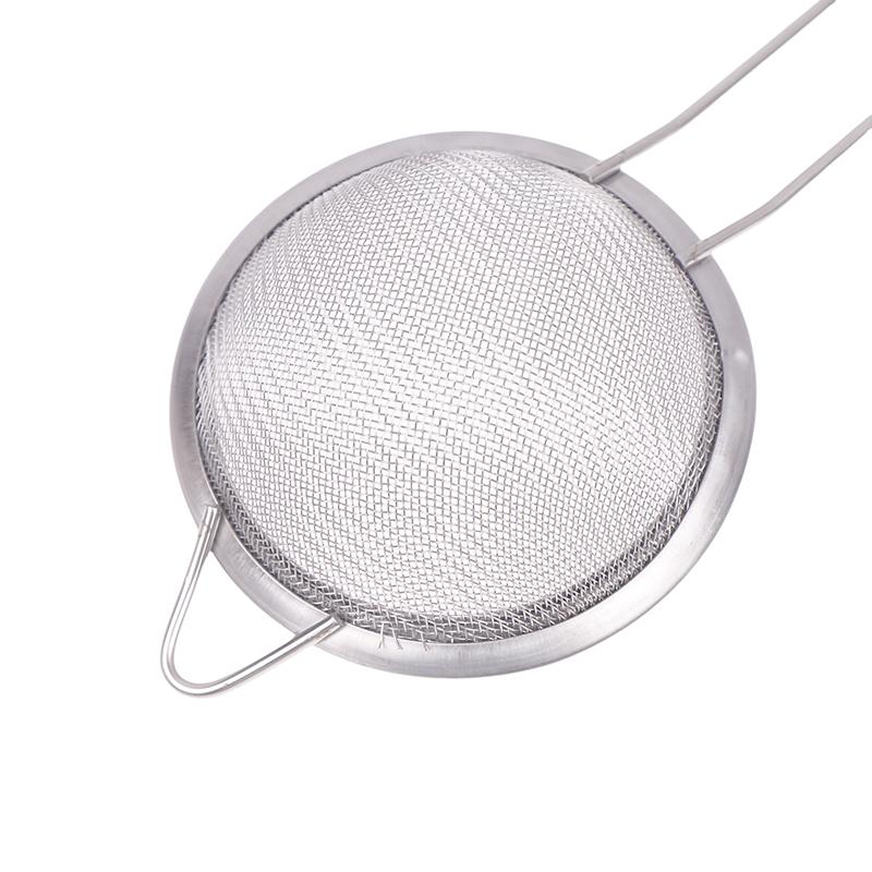 1 Stück Edelstahl Saft Sojamilch Sieb Sieb Ultrafeines Maschensieb Öl Sieb Fisch Knödel Hotpot Abtropflöffel Langer Griff