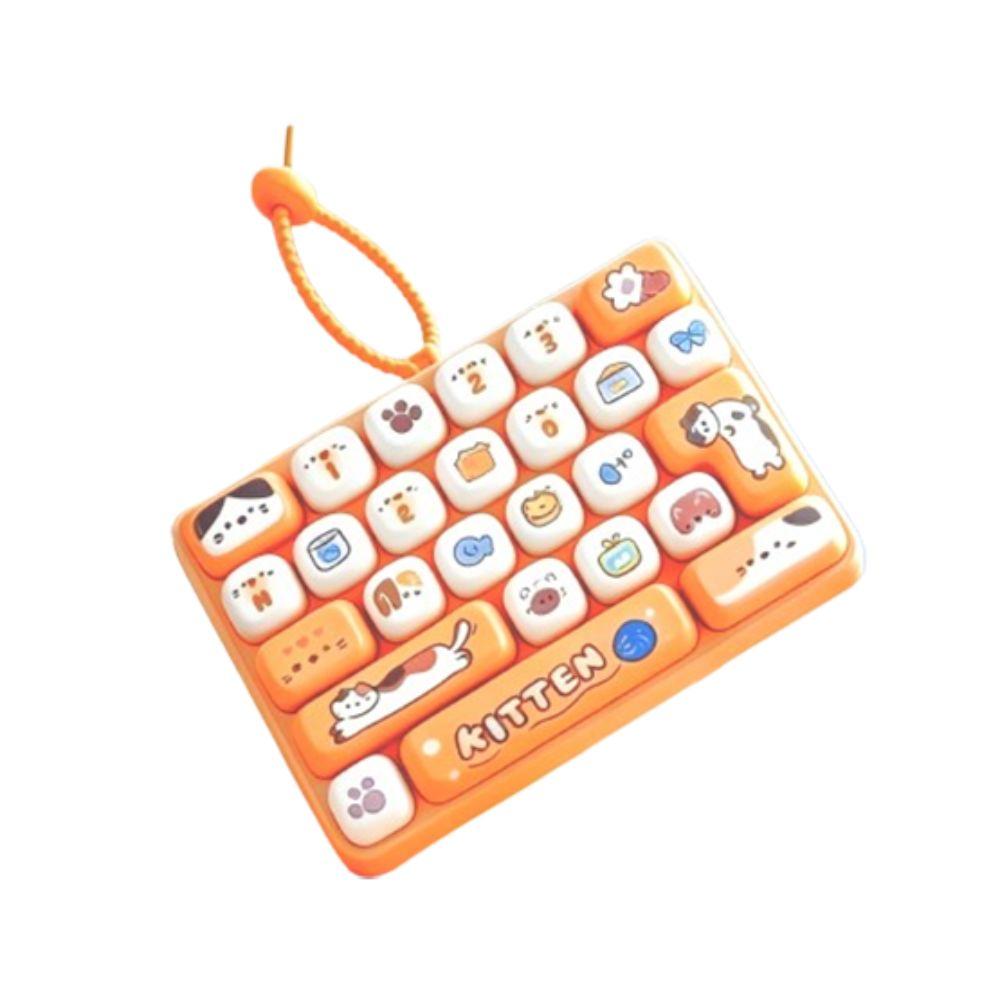 Schattig Ontwerp Decompressie Knop Speelgoed 26 Toetsen Toetsenbord Sleutelhanger Accessoires Cadeau