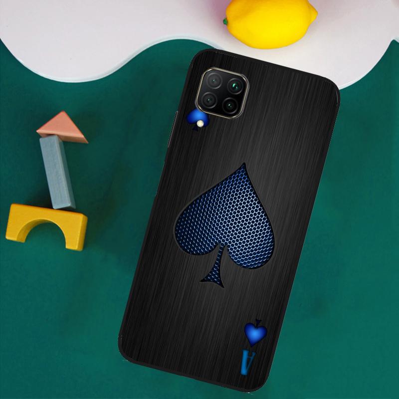 Ace of Spades Poker For Huawei Nova Y73 Y72 Y70 Y90 Y60 Y61 Y91 12s 12i 11i 8i 9 10 SE P40 Lite P30 P60 Pro Case