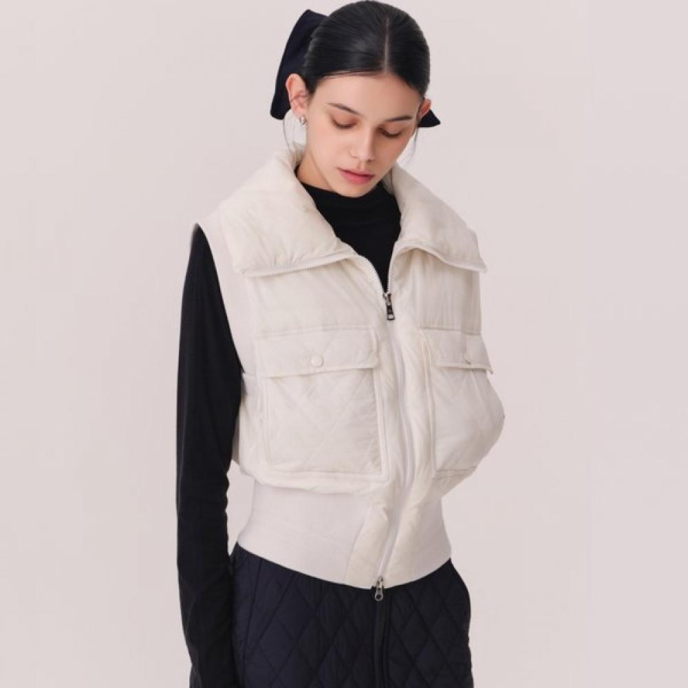 Huit Goose Down Vest With Out Pocket Htwpd5l01t