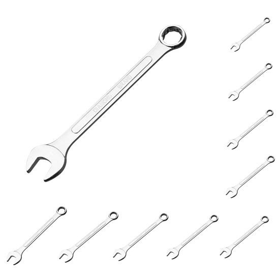 6-18mm Schraubenschlüssel Gute Härtbarkeit Korrosionsschutz Handwerkzeuge Maulschlüssel Ratsche Kombinationsschlüssel für Zuhause