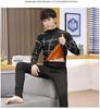 Men's Trendy Thermal Underwear Set: Teen Plus Velvet, Thickened Warm Bottoming Shirt & Pants for Autumn/Winter