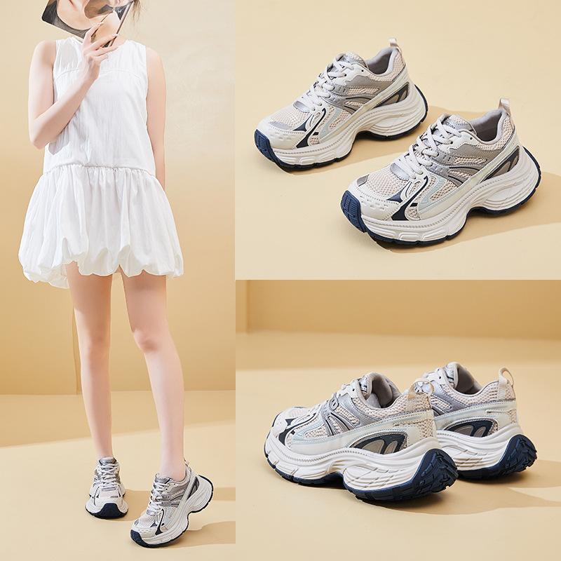 Pantofi noi pentru femei, Pantofi sport de modă cu talpă groasă