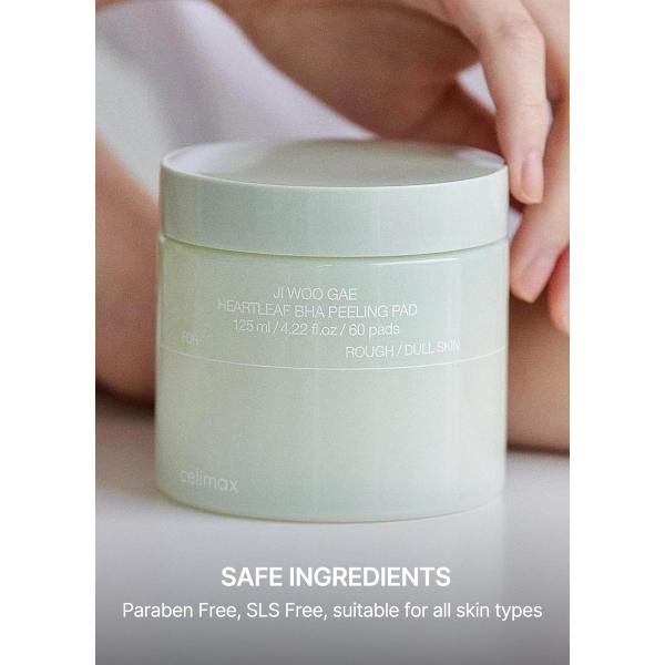 CELIMAX JI WOO GAE Heartleaf BHA Peeling Pad 60 szt.