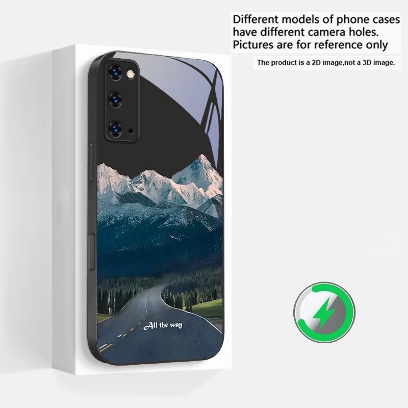 A lush forest of leaves Suitable For Samsung Galaxy S25 Ultra S20 FE S21 S22+ S23 Plus S24 S26 Edge magnetism Glass Phone Casee