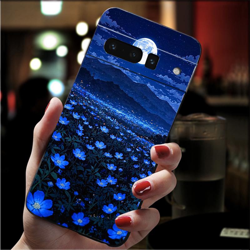 

Phone Case For Google Pixel 10 9 Pro XL 9A 8 7 6 Pro Pixel 8A 7A 6A Pixel 8 7 6 5 Moonlight Beach Scenery Case Google Pixel 7a