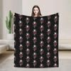 Hollow Knight The Night Blanket  Soft Warm Plush Throw for Kids Couch Chair Bed  Flannel Blanket Cover