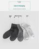 Bamboo Fiber Business Socks Gift Box - 5 Pairs, Unisex, Solid Color, All Seasons, Sweat-Absorbent, Breathable, Deodorant