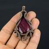 Ruby Pendant Gemstone Jewelry, 999 Copper Wire Wrapped Handmade Pendant, Latest Design Jewelry