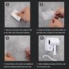 220V Wall Mounted Hair Dryer Hotel Bathroom Hair Dryers Professional Constant Temperature Dryer with Holder Base Free Punching