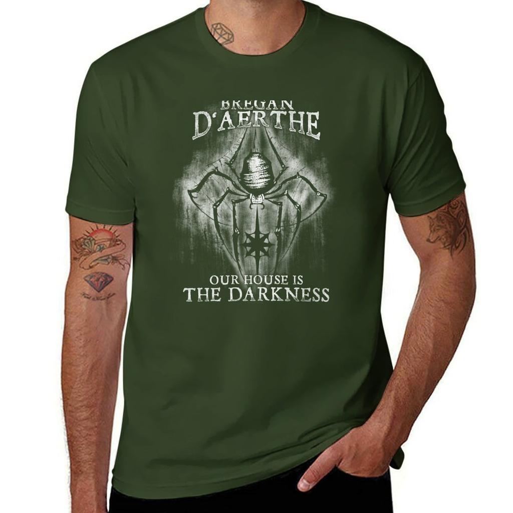 Bregan D'aerthe Unser Haus ist Dunkelheit Drow Söldner Menzoberranzan Jarlaxle Die Unterwelt T-Shirt Bluse schwarz Herren T-Shirts