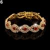 Women's Elegant Wedding Banquet Bangle Cocktail Party Rhinestone Bracelet