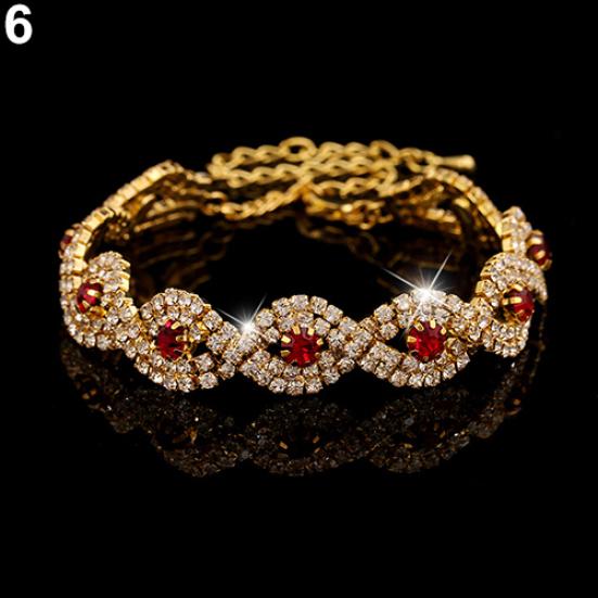 Elegant Deluxe Austrian Bracelet Women Infinity Bangle Gift