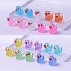 10/20PCS Luminous Mini Ducks Moss Microlandscape Miniature Duck Figurines Fairy Garden Accessories Home Decor Glow Dark Toys