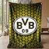 Coperta a tema Borussia Dortmund Morbida coperta in pile di flanella Calda e leggera coperta da divano/letto per la casa