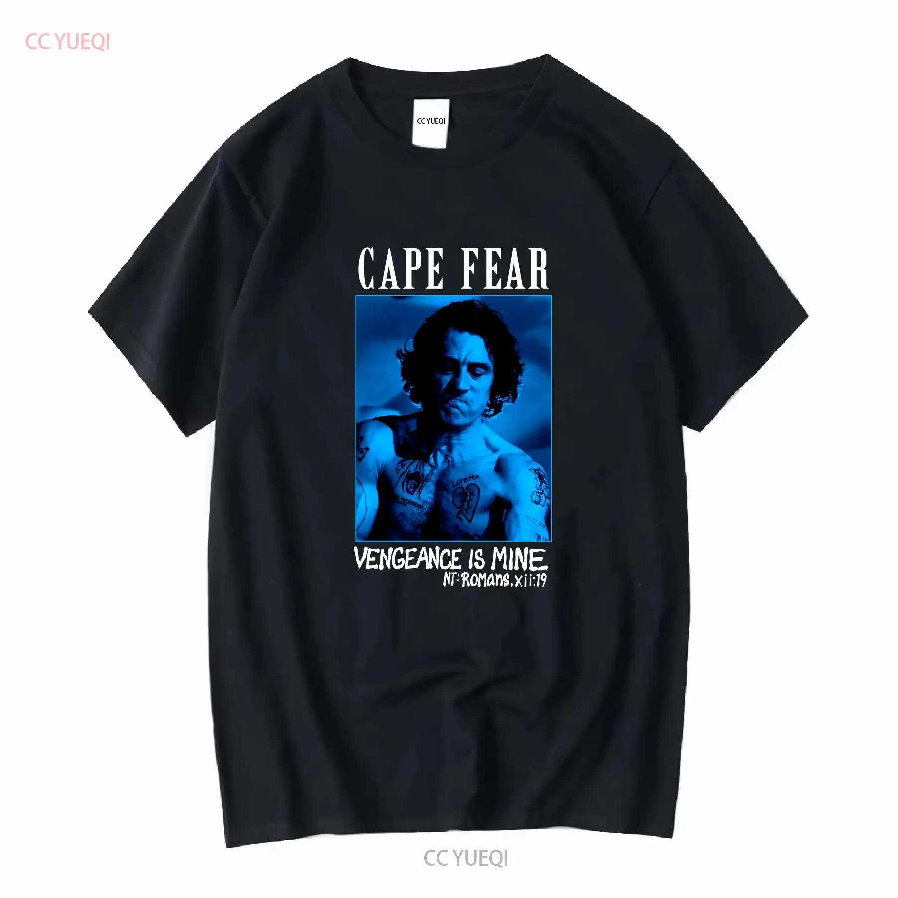 Vintage Cape Fear Movie T Shirt XL Vengeance Is Mine Robert De Niro 22 5x31 vintage Washed designer clothes fashion Versatile S разноцветный