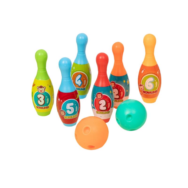 Kid's Bowling Toy Set: Interactive Parent-Child Ball Games Gift Box for Fun Catch and Throw Activities In Kindergarten Classes
