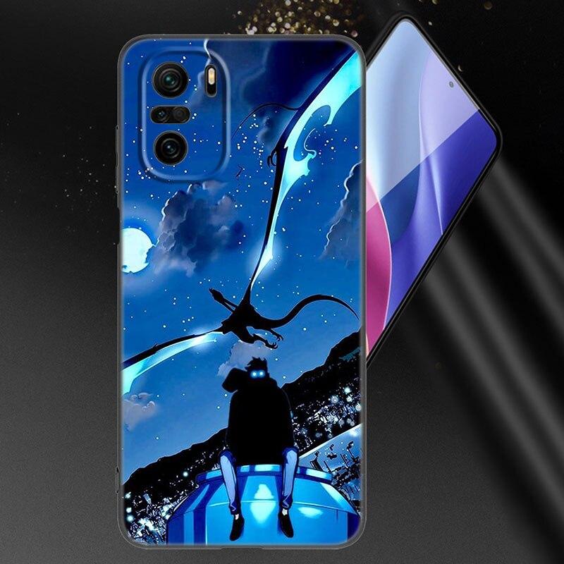 Anime Solo Leveling Phone Case For Xiaomi Mi POCO X3 NFC GT M4 M3 12 11T 10T Pro A3 11 Lite NE 5G 12X 11i F3 Soft Black Cover