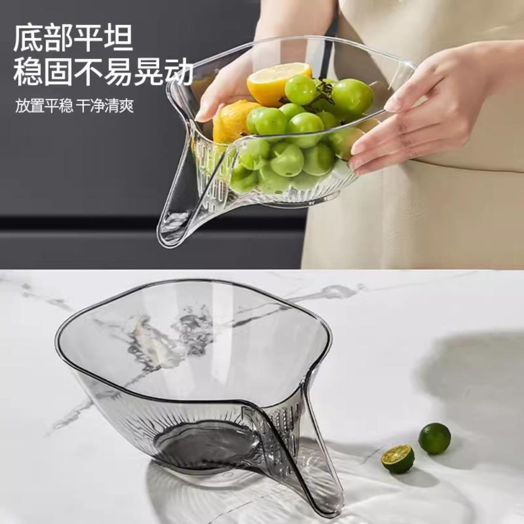 Basket Multifunctional Household Sink Kitchen Net Creative Fruit Plate Vegetable Washing Basin Fruit Washing Bowl