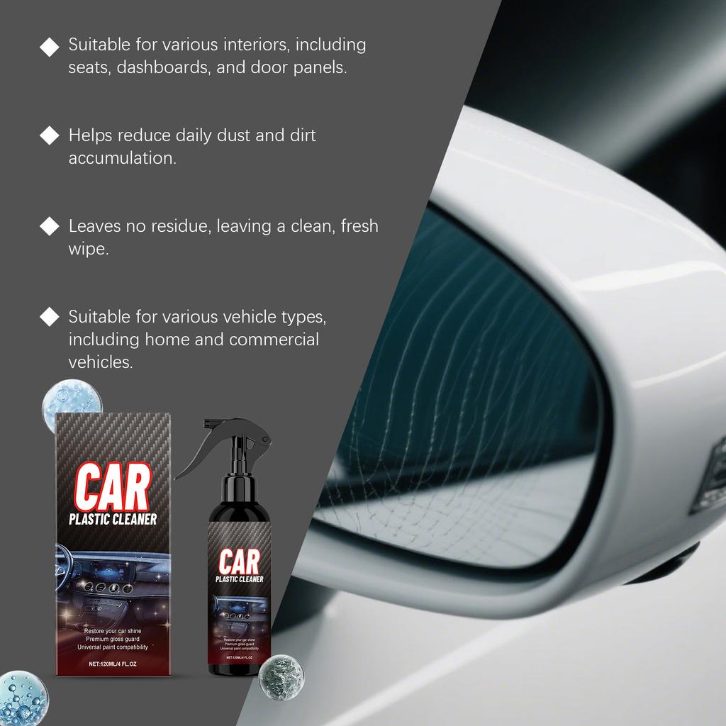 Car Interior Cleaning Spray, General Purpose Cleaner For Interior Surface Cleaning And Stain Removal, Maintenance 120ml