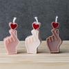 Middle Finger Silicone Candle Mold DIY Gesture Aromatherapy Plaster Art Soap Resin Crafts Casting Molds Holiday Party Gifts