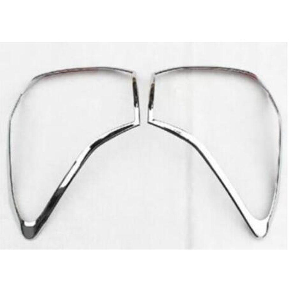 Car Rear Tail Back Light Lamp Frame Stick For Subaru Forester 2013 2014 2015 2016 2017 2018 ABS Chrome Cover Trim Panel 2pcs