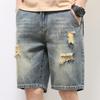 Summer Men Cargo Denim Shorts Men Slim Loose Fashion Brand Casual Five Point Short Pants Plus Size