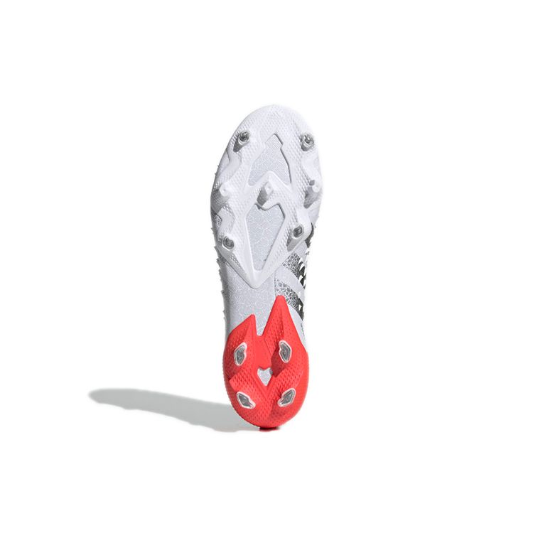 adidas Predator Freak.1 Low FG White Solar Red Unisex Sneakers Cloud-White Iron-Metallic FY6263