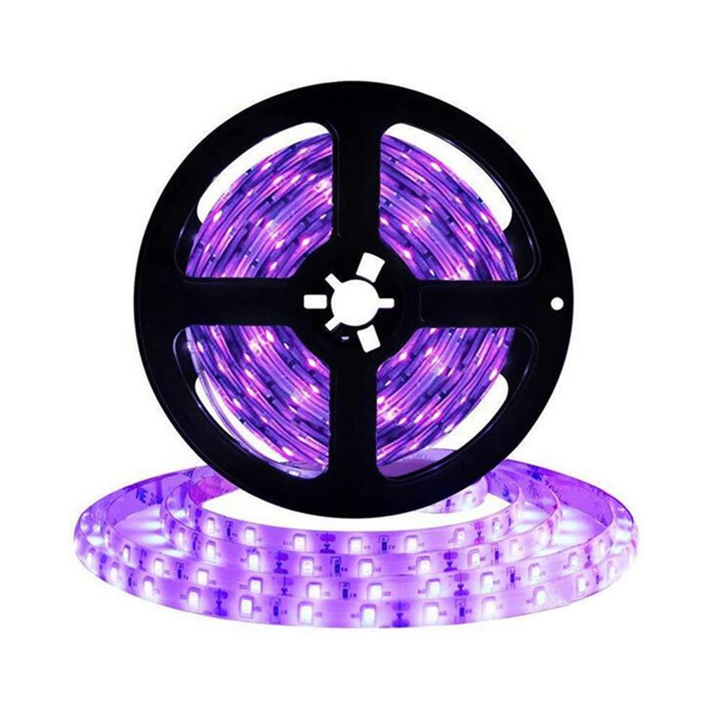 UV Light Strip Led Strip Lights 16.4ft 300 LEDs Rope Lights 12V Flexible Black Lights UV Strip Lights Ultraviolet Light