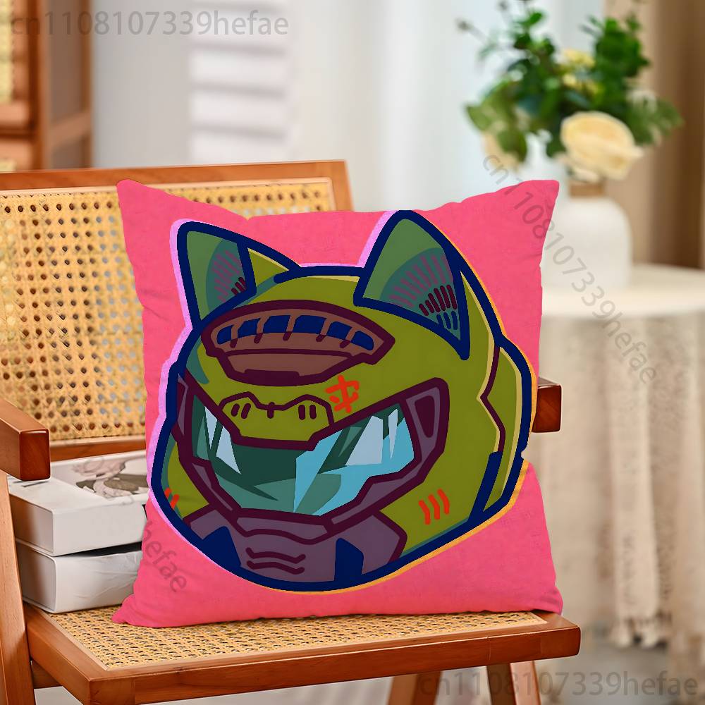 DDoomslayer Game Pillow Case Plush Pillow Cases Home Decoration Pillow Cover for Sofa Bed Chair Living Room