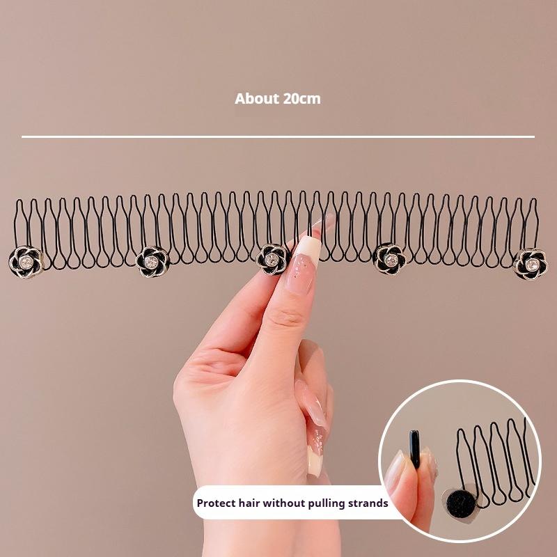Hairpin Head Ornaments Broken Hair Comb Insert Hairpin Female Back of The Head Hair Fixed Hair Broken Hair Tidying Hairpin