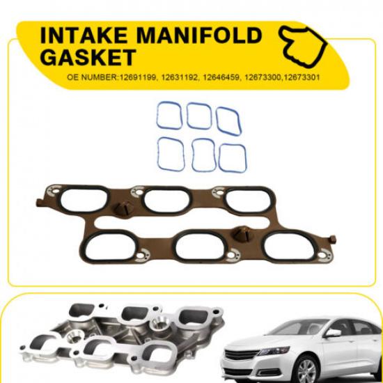 Cylinder Intake Manifold Gasket Kit For Cadillac SRX Chevy GMC Terrain 3.0L 3.6L