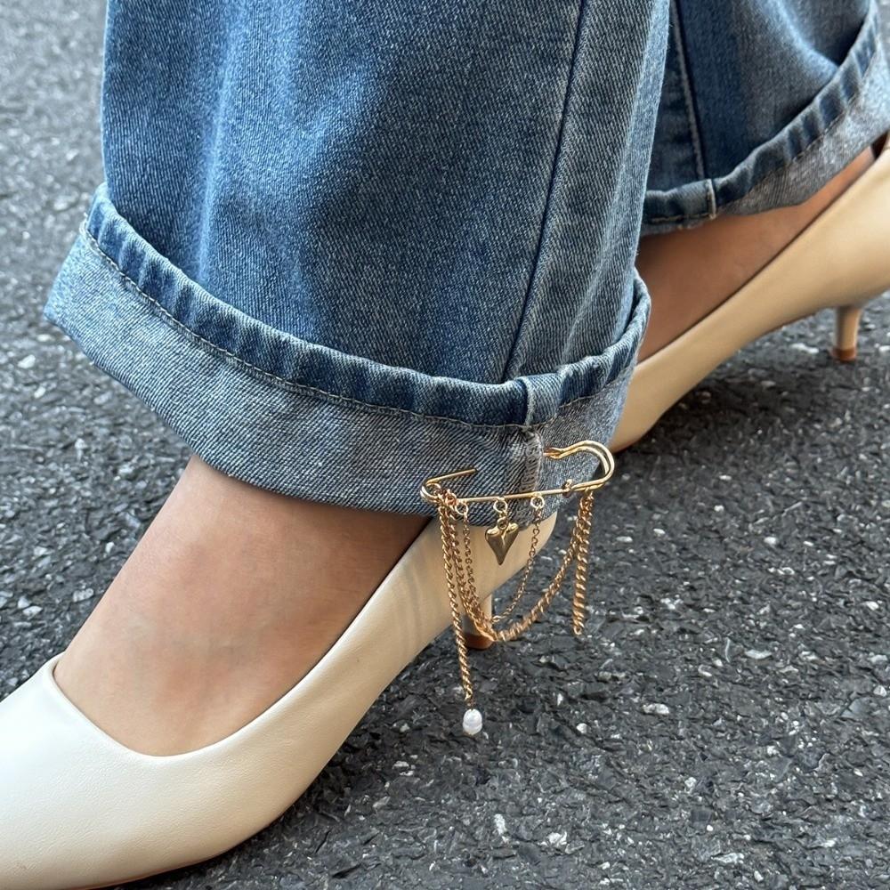 Multi-Functional Detachable Chain Brooch Beaded Waist Buckle  Evening Party