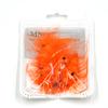 MNFT 4Pcs Orange Shrimp Saltwater Bait Fish Flies with Rainbow Flashabou Tail Artificial Trout Fly Fishing Hooks